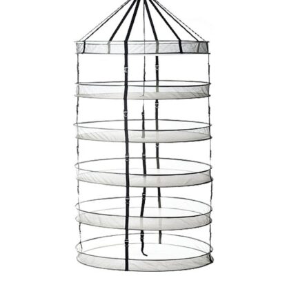 Geopot Drying Rack - 6 Rack 36" Open Top with Buckle